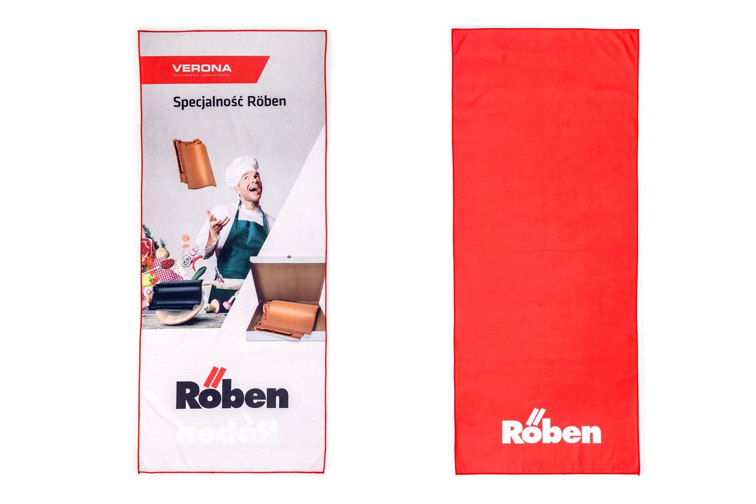 Röben: ręczniki full print, druk dwustronny